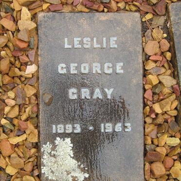 GRAY Leslie George 1893-1963