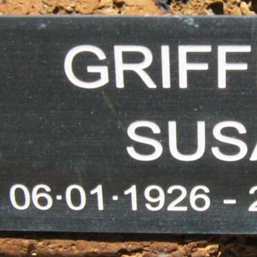 GRIFFITHS Susan 1926-2003