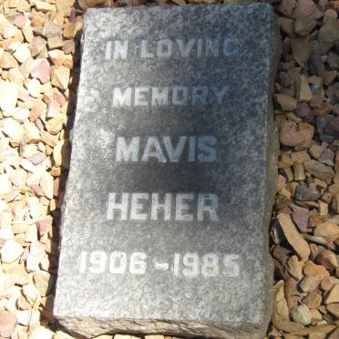 HEHER Mavis 1906-1985