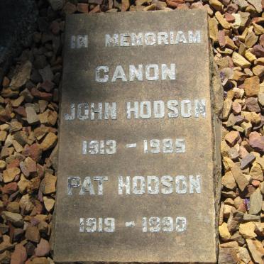 HODSON Canon John 1913-1985 &amp; Pat 1919-1990