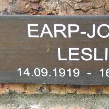 JONES Leslie, EARP 1919-1994