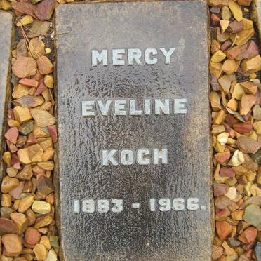 KOCH Mercy Eveline 1883-1966
