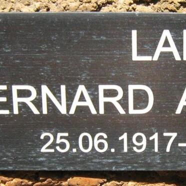 LAKE Bernard Archibald 1917-1999
