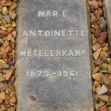 METELERKAMP Marie Antoinette 1879-1961