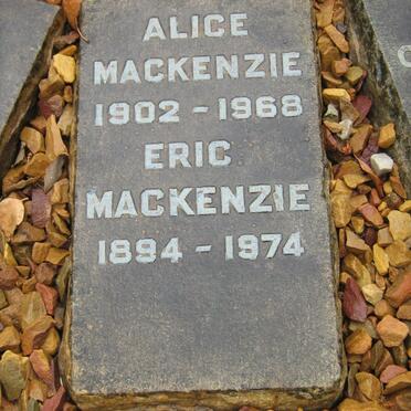 MACKENZIE Eric 1894-1974 &amp; Alice 1902-1968