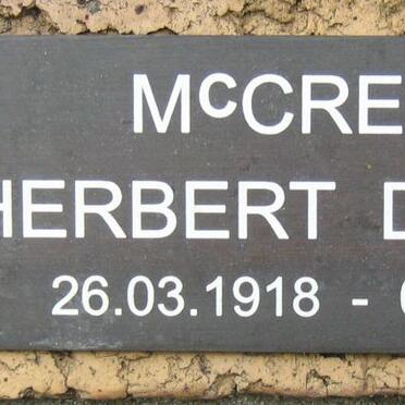 McCREADIE Herbert Douglas 1918-1998