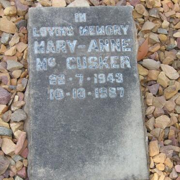 McCUSKER Mary-Anne 1943-1987