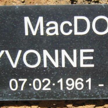 MacDONALD Yvonne Daphne 1961-1991