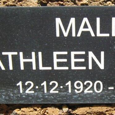 MALDEN Kathleen Dorothy 1920-1991