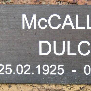 McCALLUM Dulcie 1925-2007