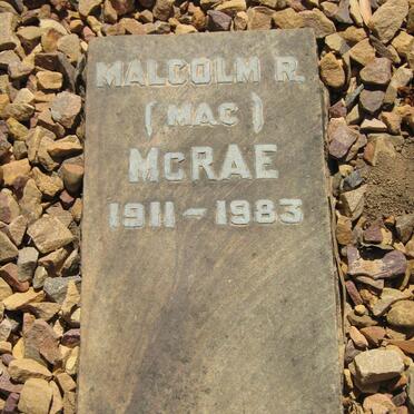 McRAE Malcolm R. 1911-1983