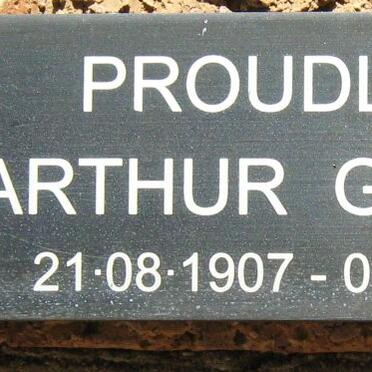 PROUDLOCK Arthur George 1907-2002