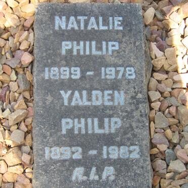 PHILIP Yalden 1892-1982 &amp; Natalie 1899-1978