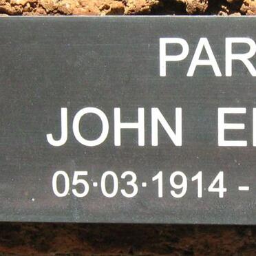 PARRY John Edward 1914-2002