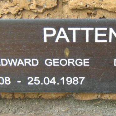 PATTENDEN Arthur Edward George 1908-1987 &amp; Dulcie Margaret Hutton 1913-1990