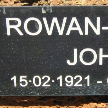PARRY John, ROWAN 1921-2002