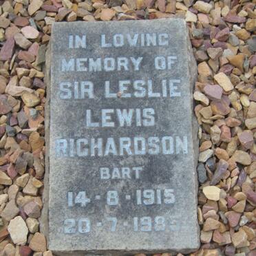RICHARDSON Leslie Lewis 1915-1985
