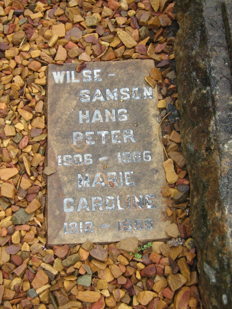 SAMSON Hans Peter, WILSE 1906-1966 &amp; Marie Caroline 1912-1989