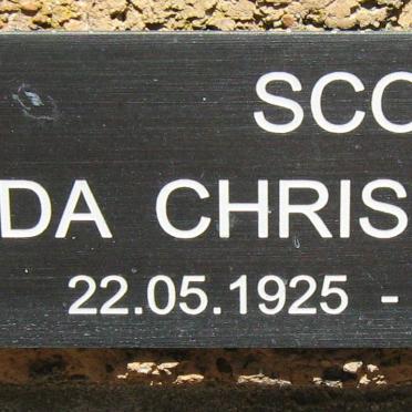 SCOTT Hilda Christine Marie 1925-2006
