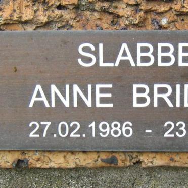 SLABBER Anne Bridget 1986-1989