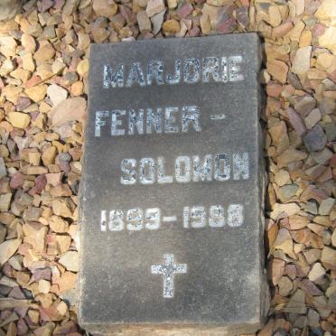 SOLOMON Marjorie, FENNER 1893-1988