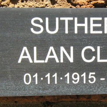 SUTHERLAND Alan Clifford 1915-1974
