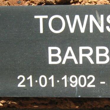 TOWNSEND Barbara 1902-1991