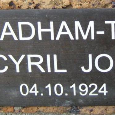 THORNHILL Cyril John, BADHAM 1924-2001