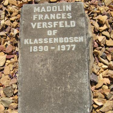 VERSFELD Madolin Frances 1890-1977