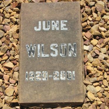 WILSON June 1920-2001
