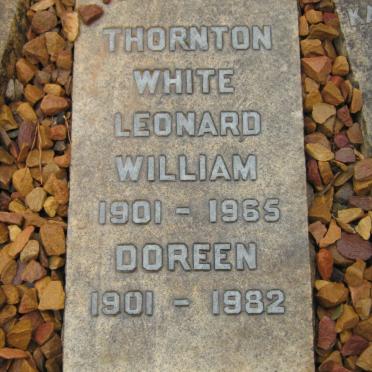 WHITE Leonard William, THORNTON 1901-1965 &amp; Doreen 1901-1982
