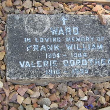 WARD Frank William 1904-1984 &amp; Valerie Dorothea 1916-1995
