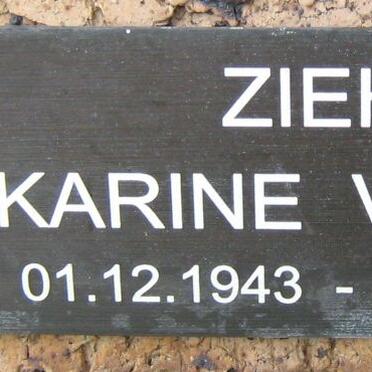 ZIEHL Karine Valerie 1943-1996