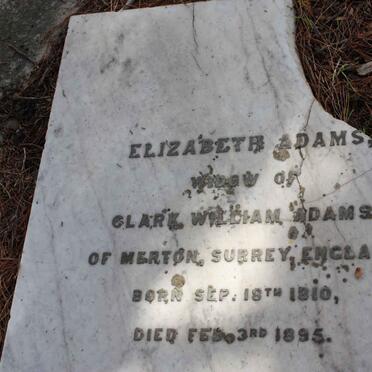 ADAMS Elizabeth 1810-1895