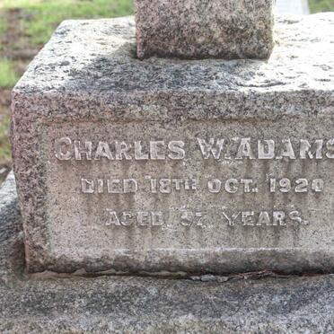 ADAMS Charles W. -1920