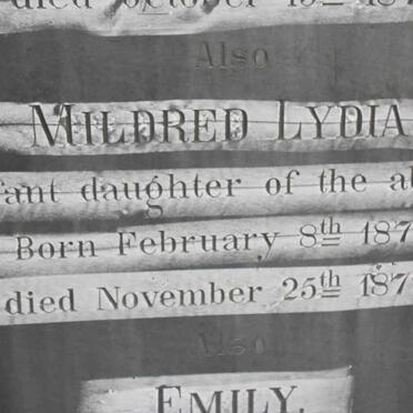 ADAMS Mildred Lydia 1877-1877