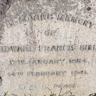 BIRD Edward Francis 1864-1941