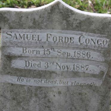 CONGO Samuel Forde 1886-1887
