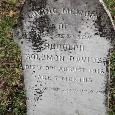 DAVIDS Rudolph Solomon -1916