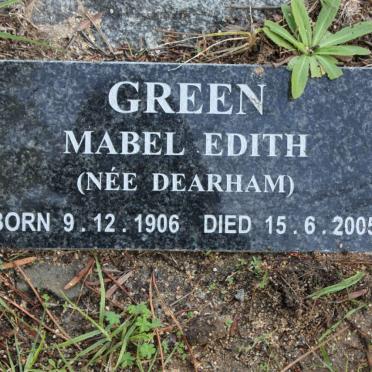 GREEN Mabel Edith nee DEARHAM 1906-2005