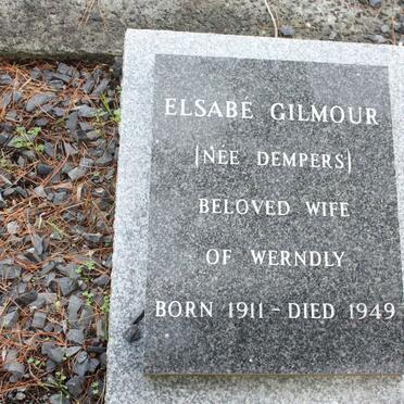 GILMOUR Elsabe nee DEMPERS 1911-1949