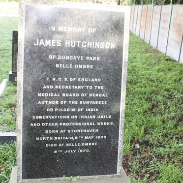 HUTCHINSON James 1800-1870