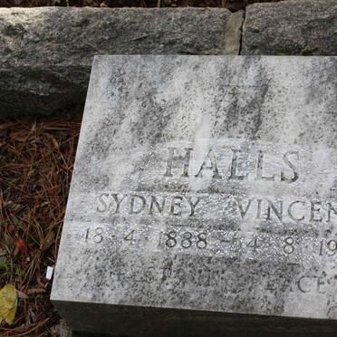 HALLS Sydney Vincent 1888-1982