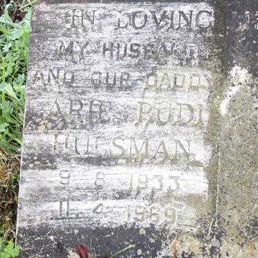 HULSMAN A. Rudi 1933-1969