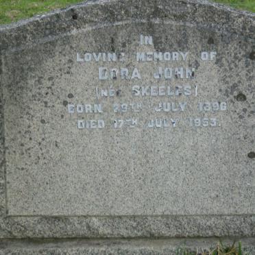 JOHN Dora nee SKEELES 1896-1953