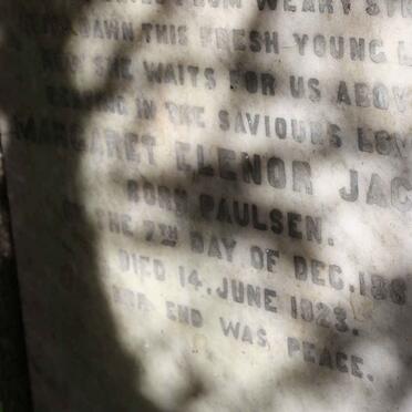 JACOBS Margaret Elenor 1889-1923