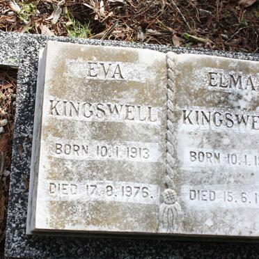 KINGSWELL Eva 1913-1976 :: KINGSWELL Elma 1913-1978