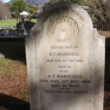 MANSFIELD A.T. -1898 &amp; Mary -1887
