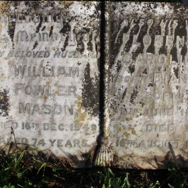 MASON William Fowler -1949 &amp; Florence Caroline BIACHI 1891-1951