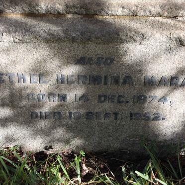 MARAIS Ethel Hermina 1874-1952